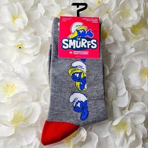 Brand New Ladie's THE SMURFS Socks By PERRI’S Socks (ONE SIZE)